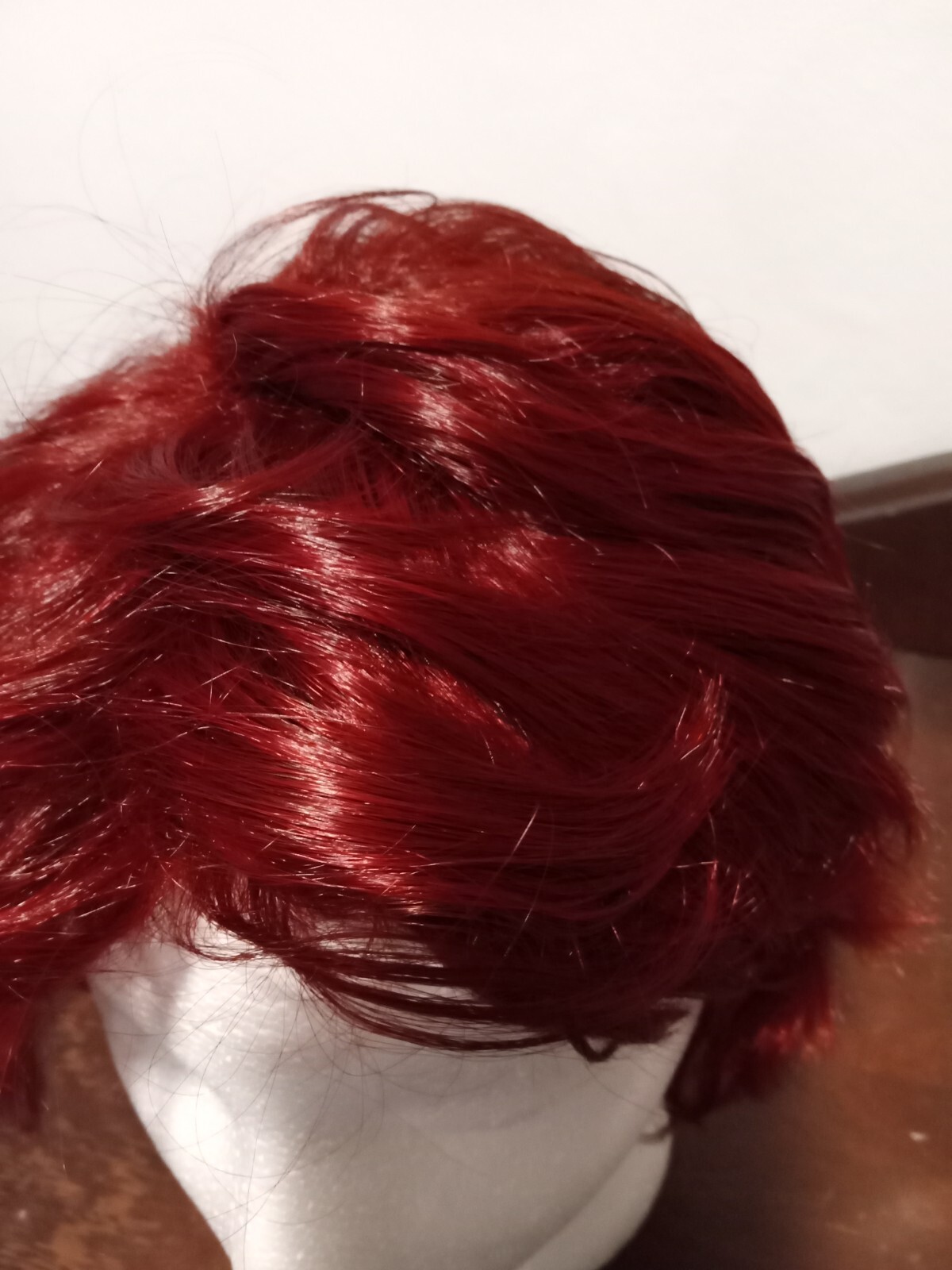 Lovely Red Haired Wig Short Wavy 11 Lovely Red Haired Wig Short Wavy 11