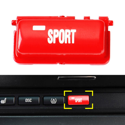 Sport Mode Switch Button Cover For BMW E Chassis 3 Series E46 M3 1998-2004 Red