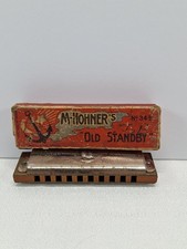 M Hohner's OLD STANDBY Harmonica No 34B Germany Key of C, w/ Original Box