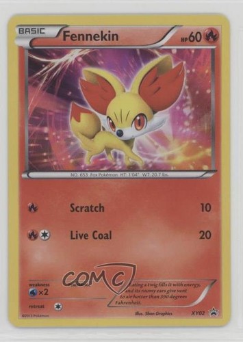 Fennekin Pokémon XY Black Star Promo #XY02