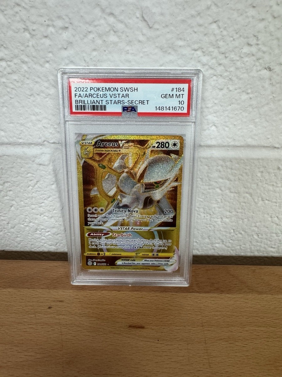 シャワーズV SA psa9 Arceus VSTAR (Secret) 184/172 Swsh09: Brilliant Stars Holo PSA 10
