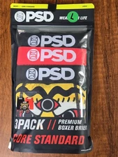 PSD 3 Pack Core Standard Premium Boxer Briefs Men's LARGE (36-38)