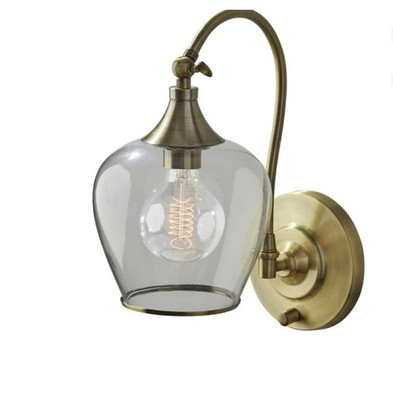 Adesso 3920-21 Bradford Wall Sconce Antique Brass 13'' H