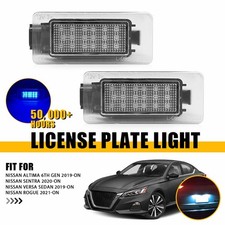 2x For Nissan Versa Sedan 2019 20 21-on Rear Ice Blue Led License Plate Lights