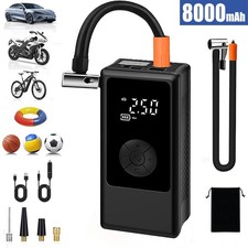 8000mAh Elektrische Luftpumpe Akku Kabellos Auto Reifen Druckluft Luftkompressor