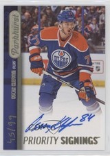 2015 Fall Expo Parkhurst Priority Signings 45/99 Oscar Klefbom #PS-OK Auto 1o3