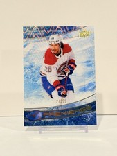 2022-23 Upper Deck Ice Johnathan Kovacevic Ice Premieres Blue #/399 Canadiens