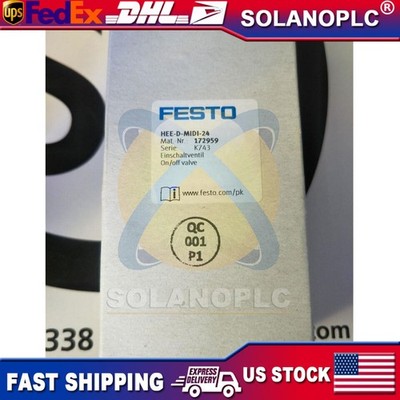 New FESTO 172959 HEE-D-MIDI-24 On/off valve