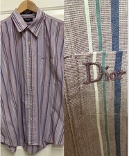 Vintage Christian Dior Monsieur SZ L Embroidered Logo SS Shirt FLAWLESS