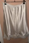 Christian Dior Women's White Half Slip M Regular Lace Hem Solid Polyester — photo 7