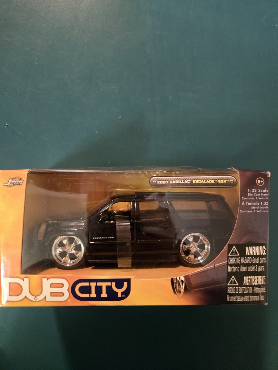 Dub City 1/32 Jada Toys 07 Cadillac Escalade ESV Diecast Car Black