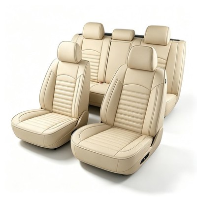 Car 5 Seat Covers For Lincoln MKZ 2012-2020 Faux Leather Full Set Protector