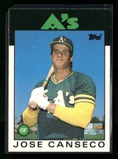 1986 TOPPS TRADED #20T JOSE CANSECO RC ATHLETICS