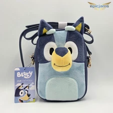 Bluey Figural Plush Bluey Blue Crossbody Bag New