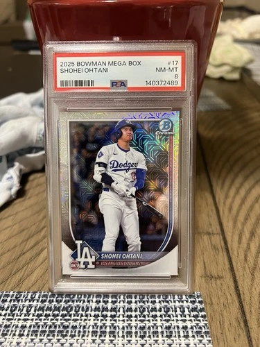 2025 Bowman Mega Box Chrome #17 Shohei Ohtani PSA 8