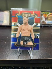 2024 Panini Select WWE - Concourse Austin Theory #92 Red & Blue Parallel