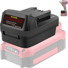 For Craftsman V20 20V to for Milwaukee M18 18V Battery Adapter, ABS Durable Ligh