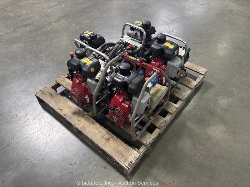 Lot of (5) Hurst Rescue Equipment Hydraulic Power Pack Unit Honda bidadoo