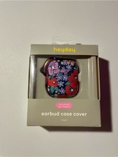 NIB Heyday Apple AirPods Gen 1  2 Earbud Case Cover Floral Poppy Flowers Pink