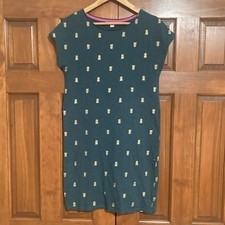 Boden Women’s Size 6 Teal Green Pineapple Print T shirt Cotton Dress Sleeveless