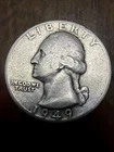 1949-D Washington Quarter  Very Fine Actual Coin One Great Price