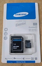 Lot of 17 Samsung Essential microSDHC Class 10 Memory Cards w/ SD Adapter Sealed