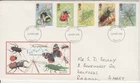 GB Stamps First Day Cover Insects, beetle, dragonfly, bee, Ladybird PHILART 1985