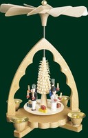 Tischpyramide Engel + Bergmann Pyramide Volkskunst Seiffen Erzgebirge NEU 16342