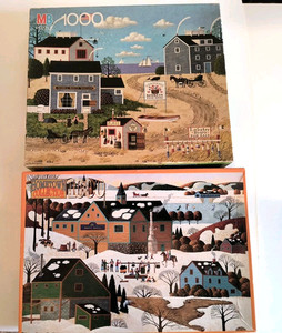Lot Of 2 Charles Wysocki Puzzles
