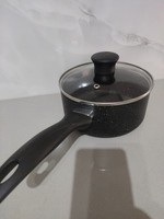 Tefal 18cm Black Non Stick Saucepan Glass Lid Induction New No Box