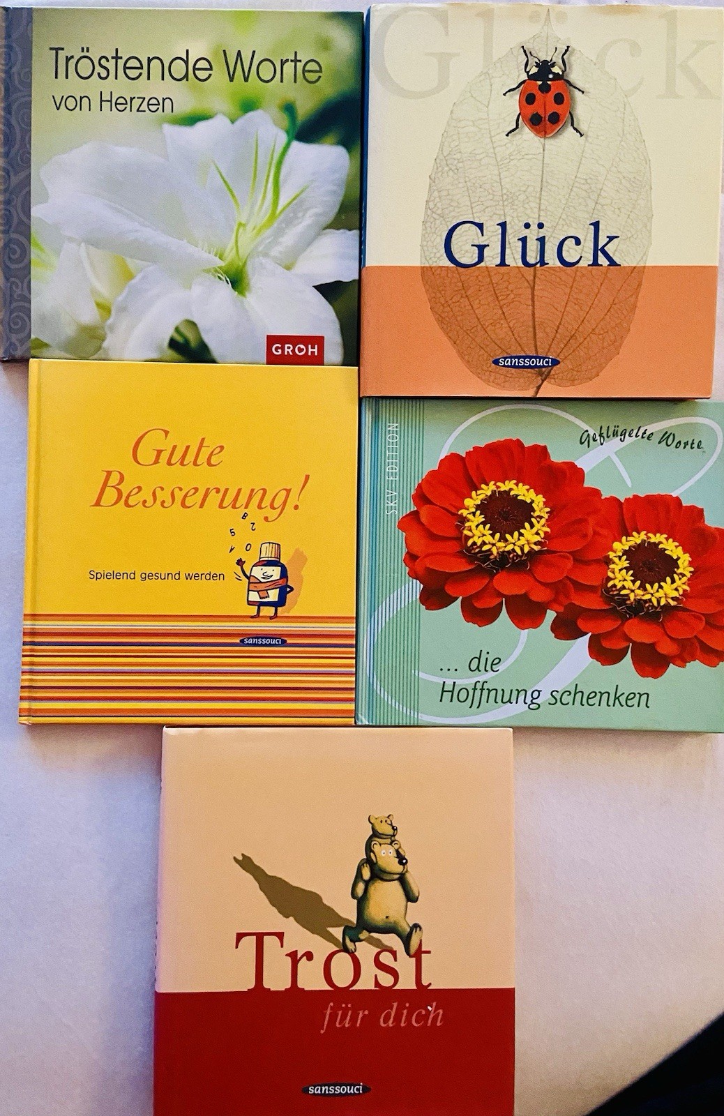 Geschenkbücher Trost Glück Gute Besserung Tröstende Worte Hoffnung Schenken