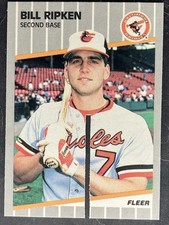Fleer 1989 Bill Ripken #616 Error Baltimore Orioles FF Trading Card Saw Cut