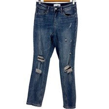 Vervet Los Angeles Distressed Skinny Jeans Size 25 Medium Wash V2116YHC