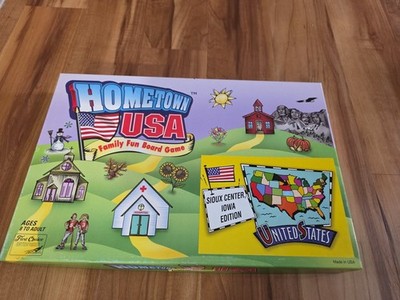 New!Hometown USA Clear Lake Iowa Edition Family Fun Board Game Complete Open Box