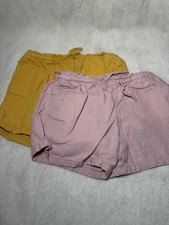 Old Navy 5T Shorts Set Pink Yellow Drawstring Pockets Elastic Waist