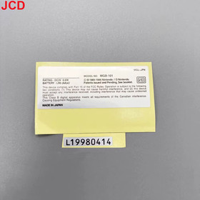 for GBC GBP GBL GB GBA GBA SP NDS SENS Wii Game Console New Lables Back Stickers