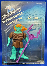 Vintage 1987 Kenner Silverhawks Windhammer with Tuning Fork Sealed Unpunched