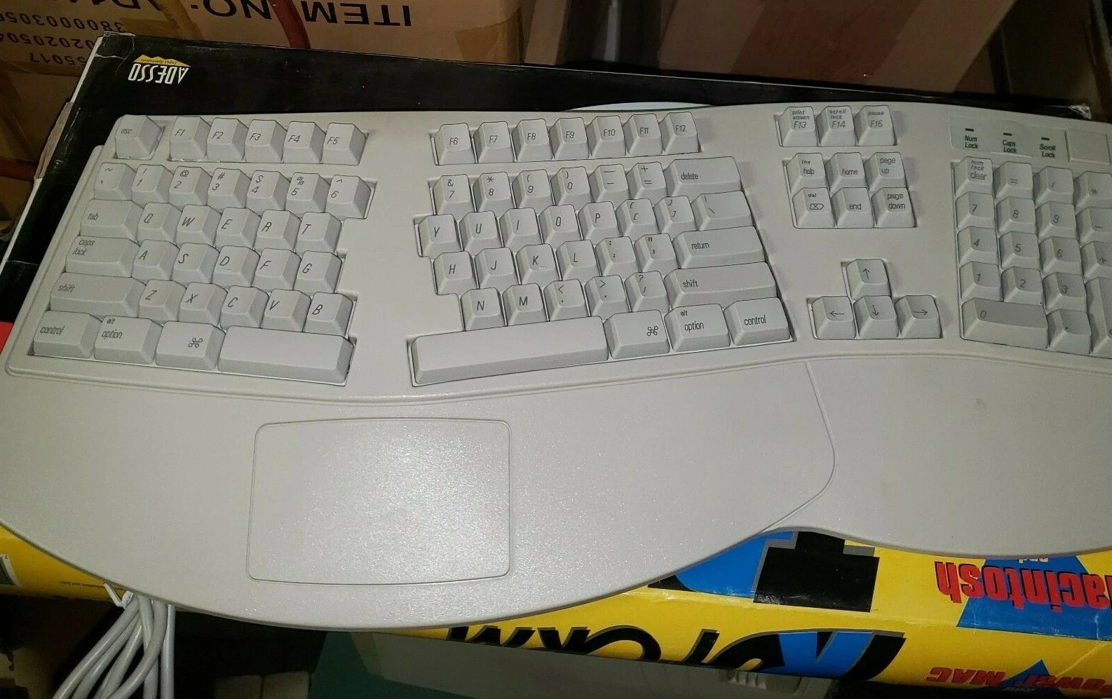 Adesso TruForm Keyboard for Macintosh ADB Apple Desktop Bus 