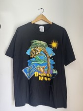 Vintage 1996 Jimmy Buffett Banana Wind Tour Shirt Black L Single Stitch