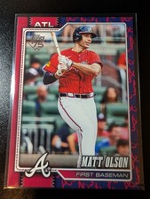 Topps 2026 Series 1 Matt Olson Team Color Border Variation Atlanta Braves #39