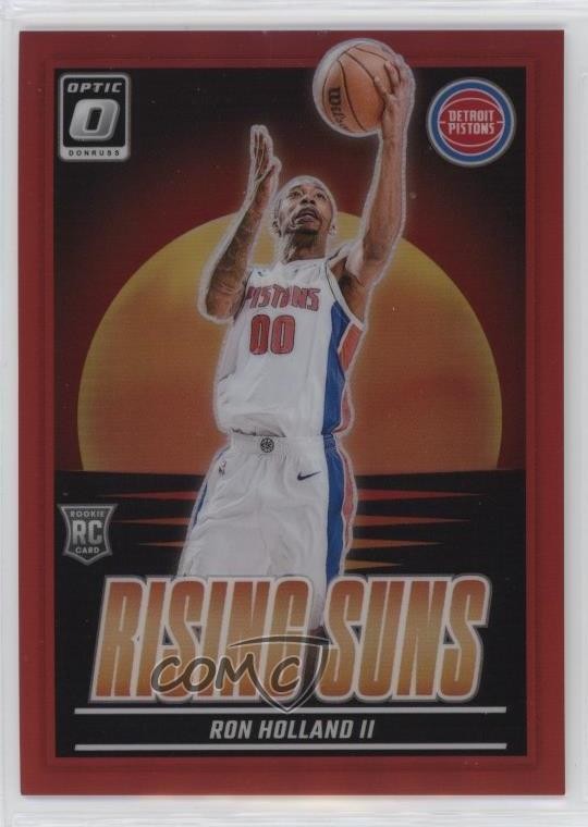 2024-25 Panini Donruss Optic Rising Suns Red Prizm 85/99 Ron Holland II #13 0xh3