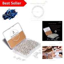 Elegant DIY Supplies: 300 Silver Open Jump Rings - Perfect for Jewelry Projects