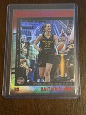 2025 Panini Caitlin Clark Chronicled Red Holo Winning in Triple-Double Fashion