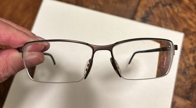 Porsche Design Eyeglass Frames P'8347 D Brown Carbon Fiber 56-15-140