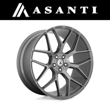 Asanti Wheels Rims Dynasty 22x9 5x108 40mm Titanium Brushed