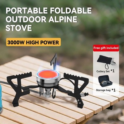 REDSUN FD3 Portable Infrared Camping Backpacking Foldtable Isobutane Gas Stove