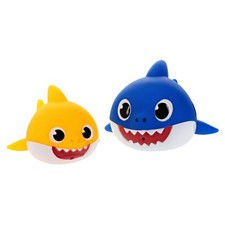 Pinkfong Baby Shark Bath Squirters - 2 Pack, Baby Daddy Shark