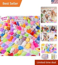 100PCS Kawaii Mochi Squishy Toys - Perfect Party Favors for Kids' Celebrations