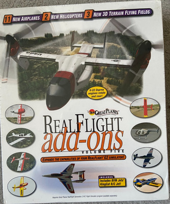 GREAT PLANES GPMZ4105 REAL FLIGHT ADD-ONS VOLUME 5 FOR G2 SIMULATOR RC SPARES