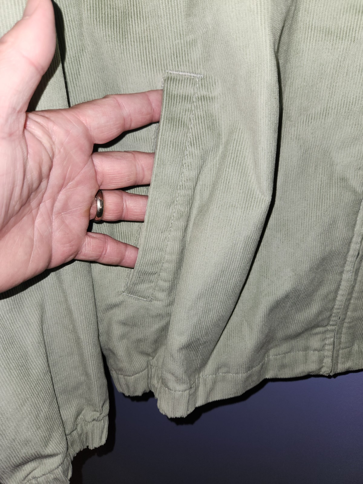 SACAI X NIKE Giacca Nike Club Harrington in velluto a coste verde FZ0631 370 nuova con etichetta Uomo Large BELLA!